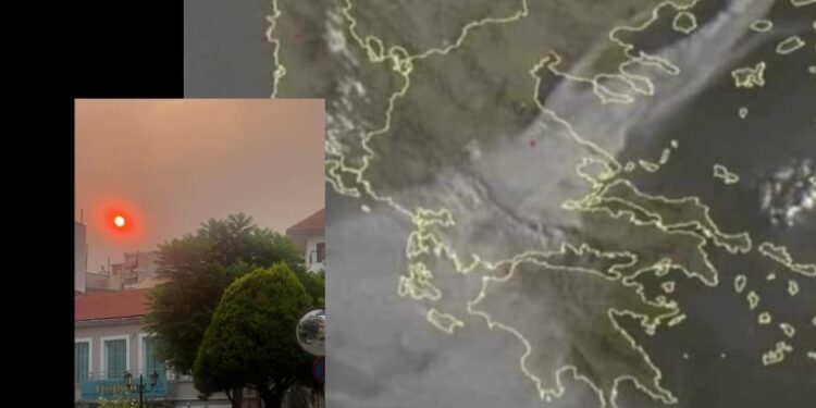 Η φωτιά στην Άρτα - Εικόνες Δορυφόρου (nassosblog)